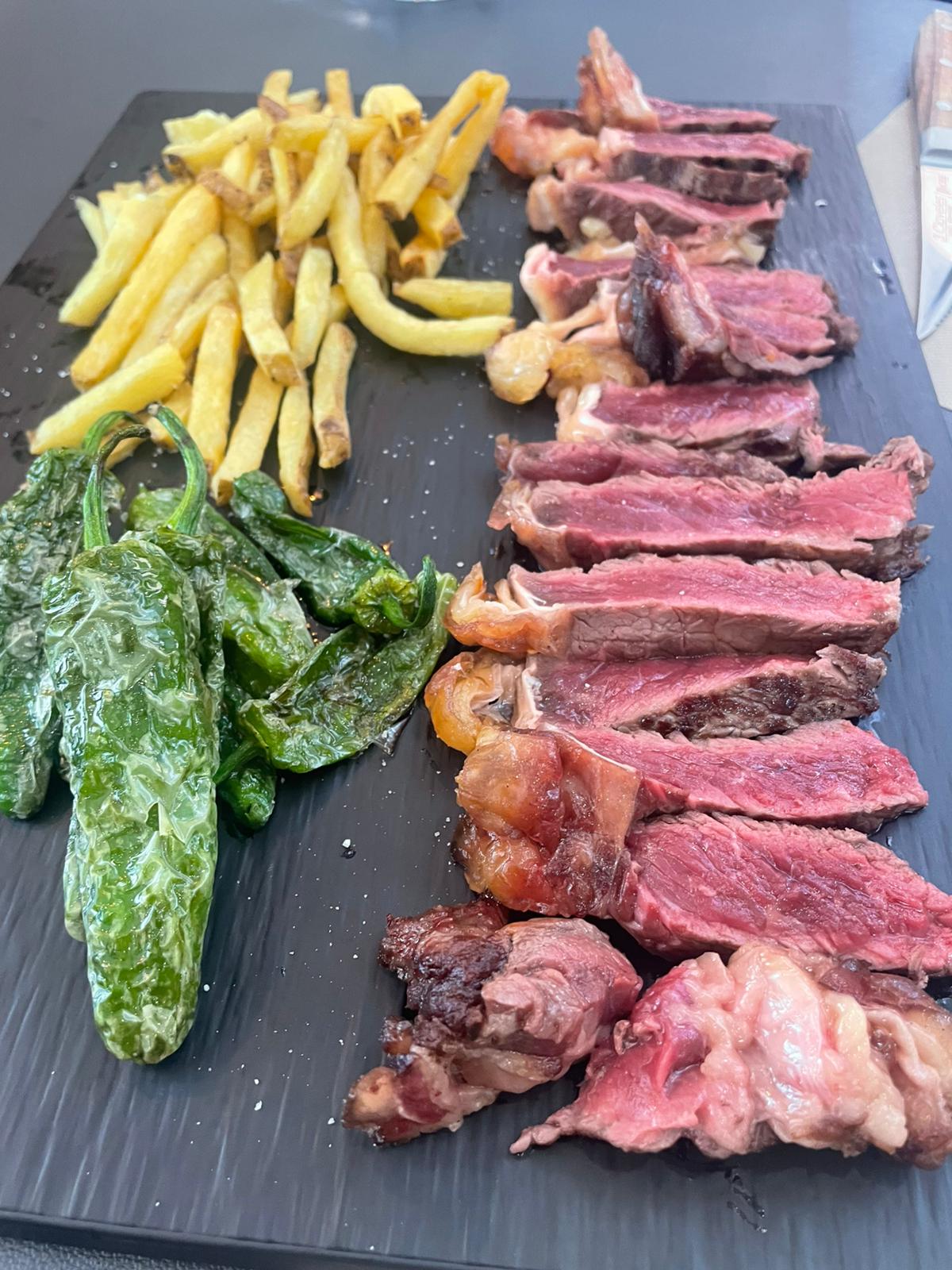 Lomo bajo madurado 45 días a la brasa en Córdoba