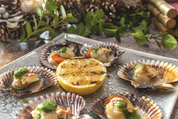 zamburiñas plato de la carta